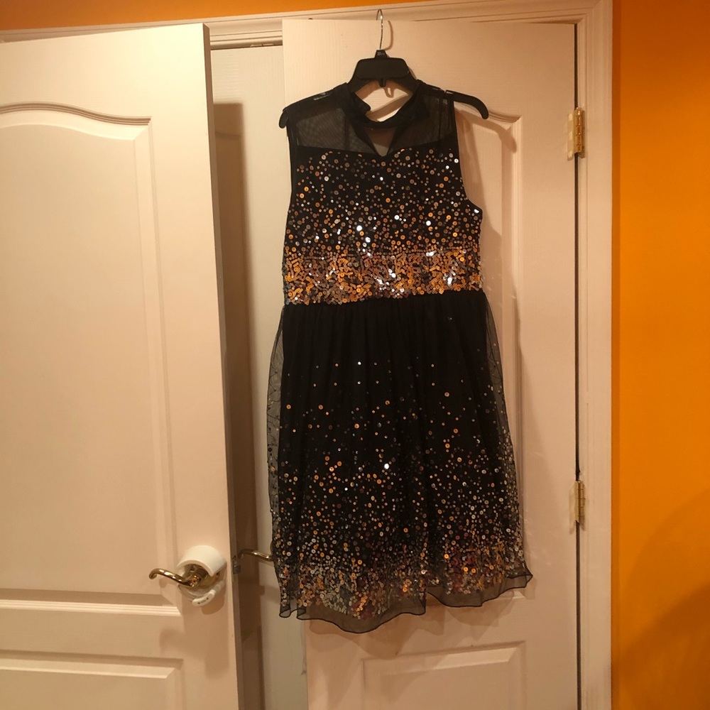 Black & Silver plus Size 20.5 Kid Girl